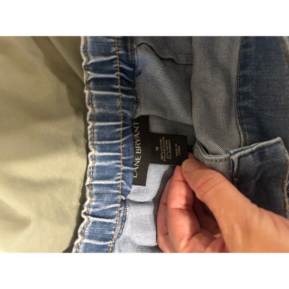 Lane Bryant Plus Size Denim Buttoned Midi Skirt - Picture 6 of 6